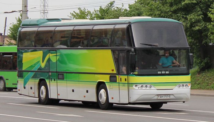 Neoplan N1116 - заруливаем на стоянку